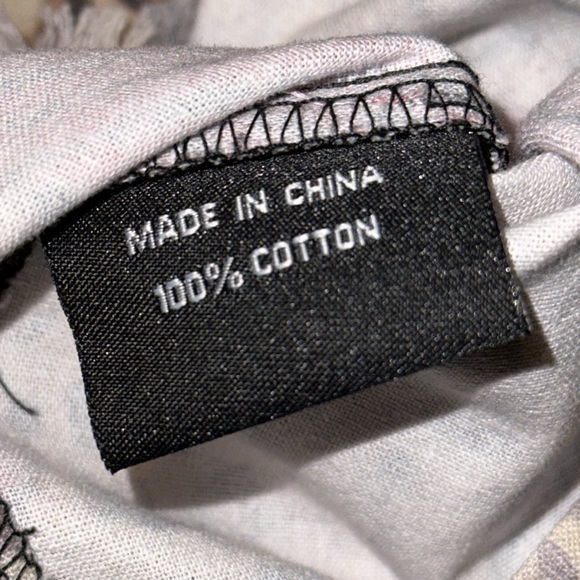 One 24 Red Black Plaid button down shirt with cheetah design/raw hem - Picture 10 of 12